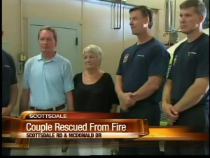 Video thumbnail for youtube video House Fire - Couple Rescued In Scottsdale Arizona