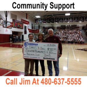 Jim sponsoring Desert Mountain Highschool Basketball Halftime Show